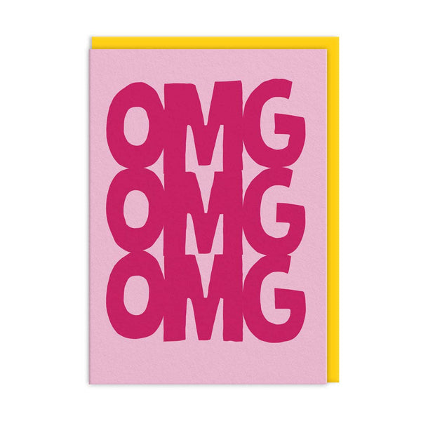 OMG OMG OMG Greeting Card