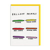 Balloon Animals Greeting Card