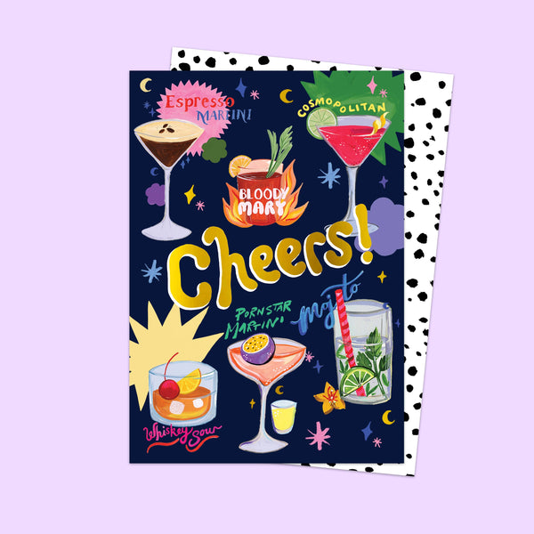 Cocktail Cheers Card