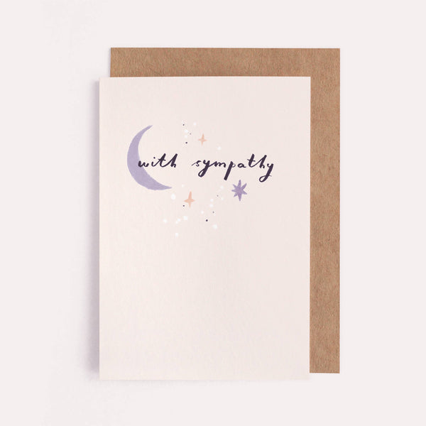 Moon Sympathy Card