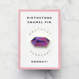 Birthstone Enamel Pin: Choose your month