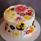 Edible Flowers Cake