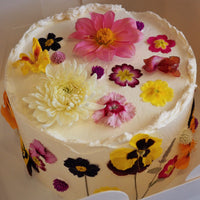 Edible Flowers Cake