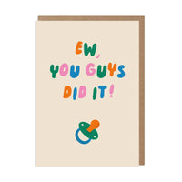 You Guys Did It! Funny New Baby Card